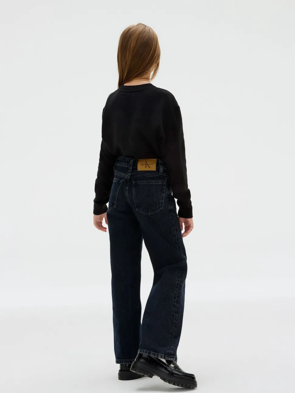 Calvin Klein Black Barrel Salt & Pepper Grey Jeans