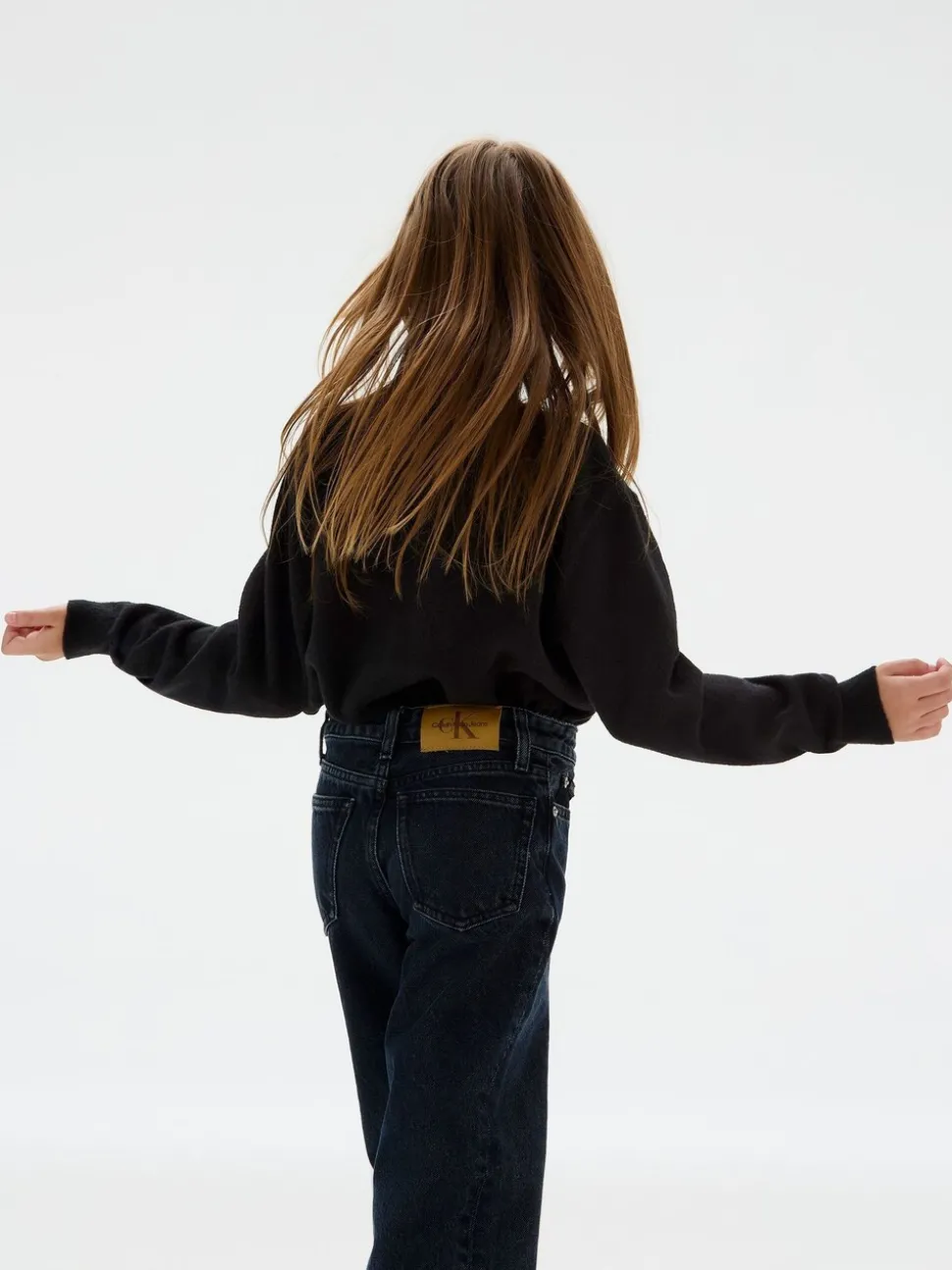 Calvin Klein Black Barrel Salt & Pepper Grey Jeans
