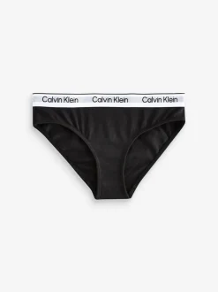 Calvin Klein Black Modern Cotton Bikini Briefs 2 Pack