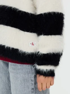 Calvin Klein Black Striped Jumper