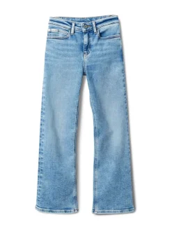 Calvin Klein Blue High Rise Wide Leg Jeans