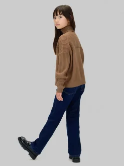 Calvin Klein Brown Logo Rollneck Jumper