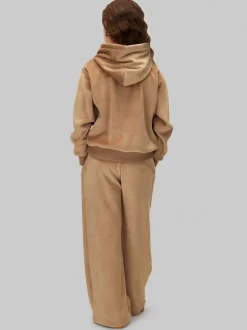 Calvin Klein Brown Velvet Feece Ribbed Tracksuit