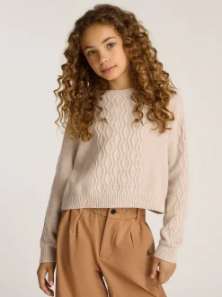 Calvin Klein Cream Cable Jumper