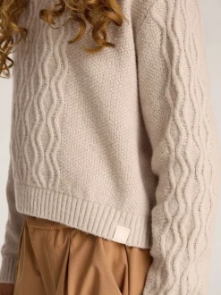 Calvin Klein Cream Cable Jumper