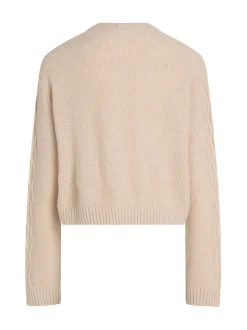 Calvin Klein Cream Cable Jumper