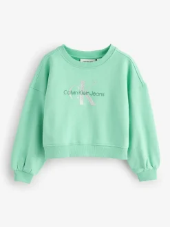 Calvin Klein Green Glitter Sweatshirt