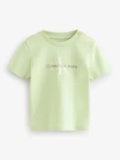 Calvin Klein Green Monogram Short Sleeve T-Shirt