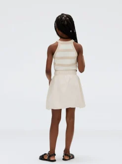 Calvin Klein Grey Bubble Hem Skirt