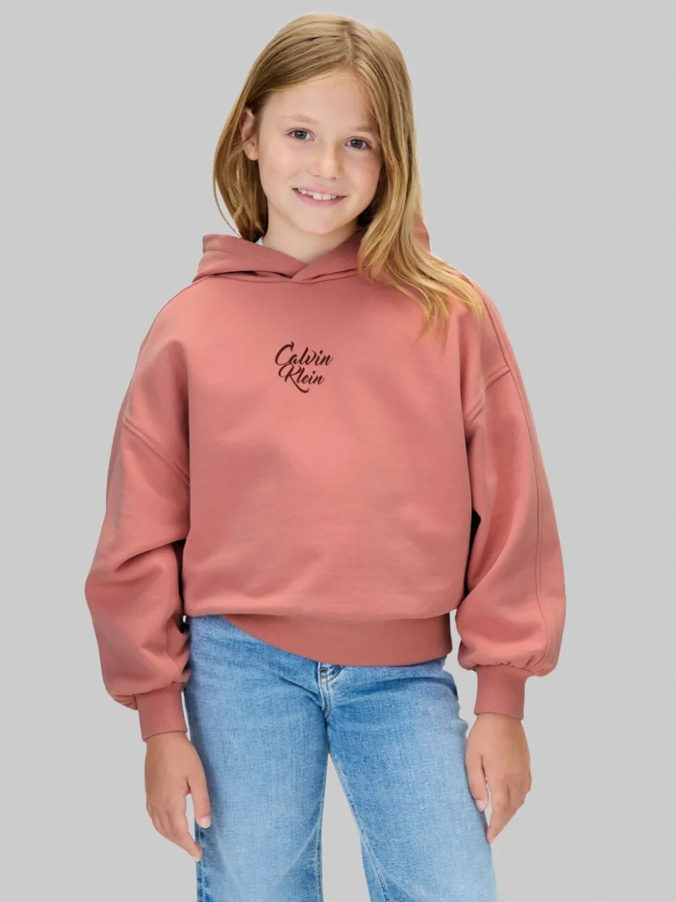 Calvin Klein Pink Logo Hoodie