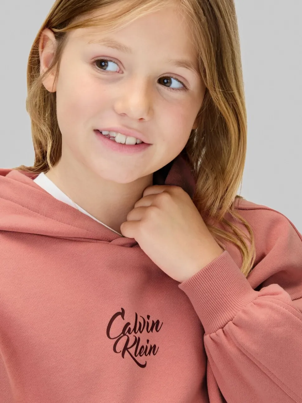 Calvin Klein Pink Logo Hoodie
