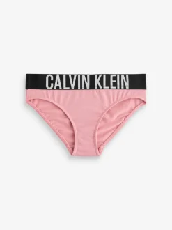 Calvin Klein Pink 3 Pack Girls Bikini Briefs with Intense Power