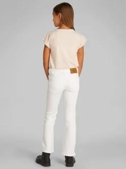 Calvin Klein White Flared Bootcut Jeans