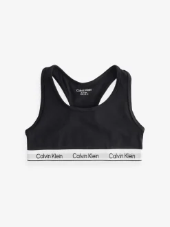 Calvin Klein White 3 Pack Girls Bralettes Icon Cotton Stretch