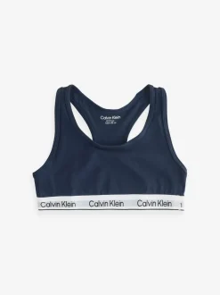 Calvin Klein White 3 Pack Girls Bralettes Icon Cotton Stretch