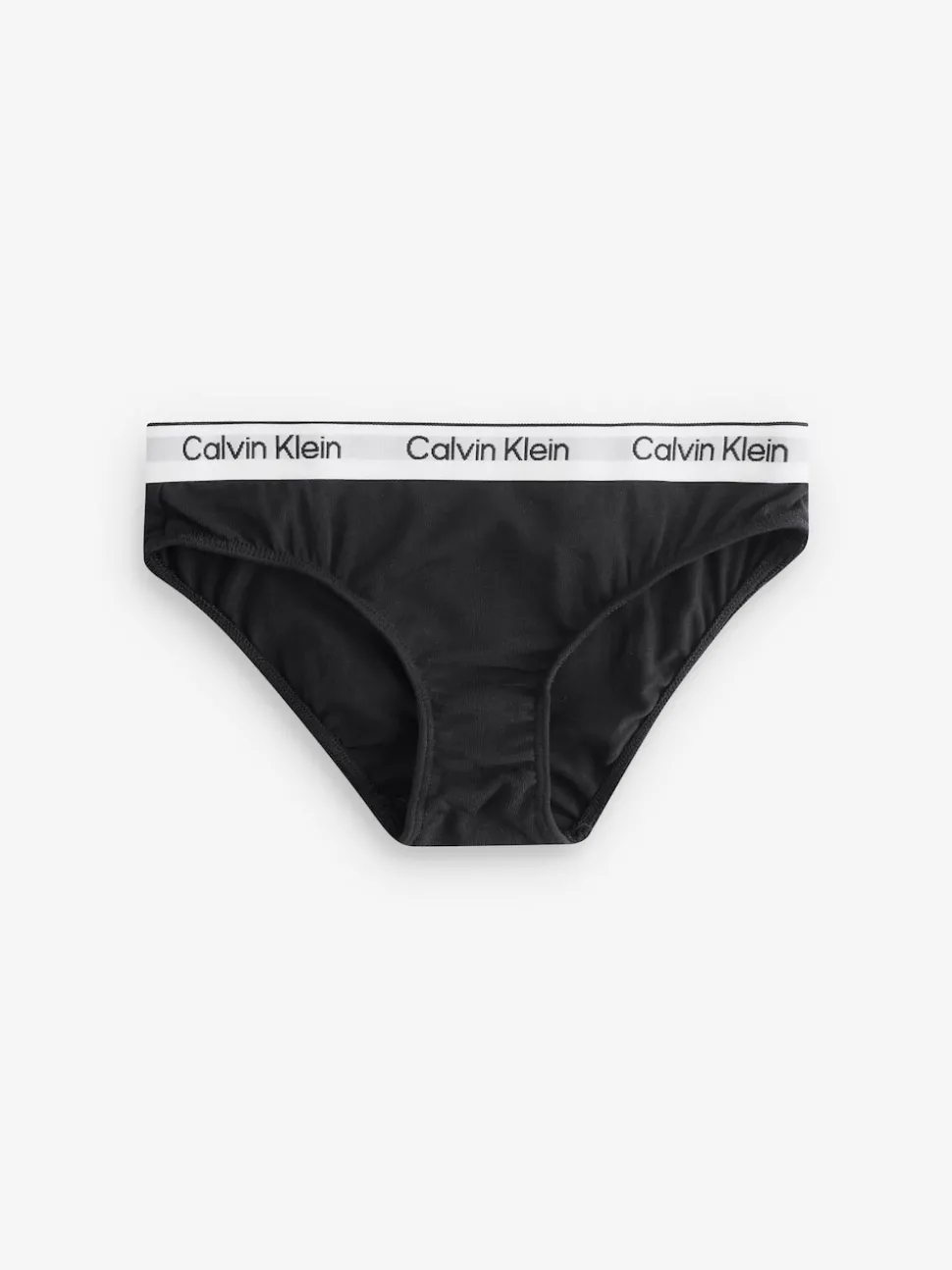 Calvin Klein White 3 Pack Girls Bikini Briefs Icon Cotton Stretch