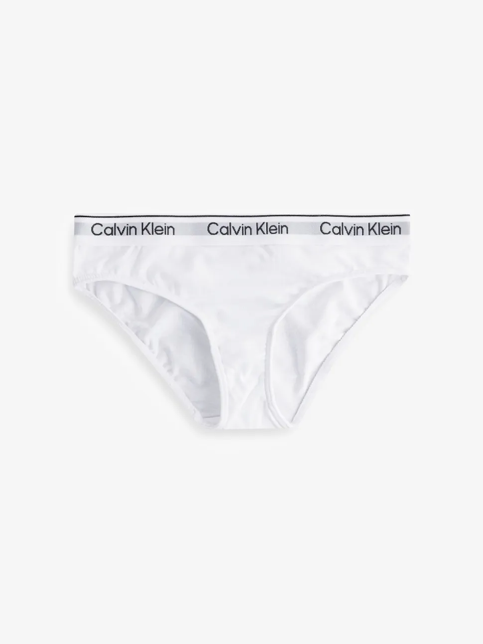 Calvin Klein White 3 Pack Girls Bikini Briefs Icon Cotton Stretch