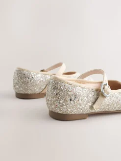 Champagne Gold Standard Fit (F) Flower Girl Occasion Mary Jane Shoes