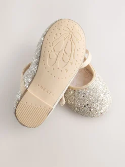 Champagne Gold Standard Fit (F) Flower Girl Occasion Mary Jane Shoes