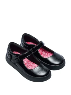 Character Black Barbie School Shoes