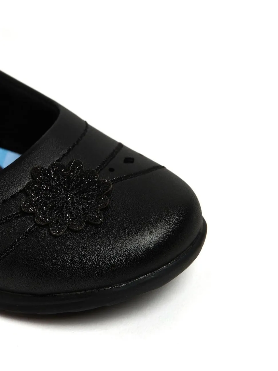 Character Black Disney Frozen Girls School Shoes
