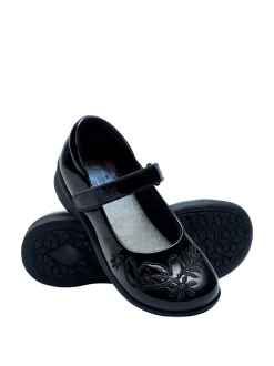 Character Black Disney Lilo And Stitch School Shoes