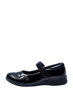 Character Black Disney Lilo And Stitch School Shoes