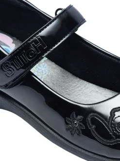 Character Black Disney Lilo And Stitch School Shoes