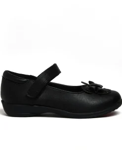 Character Black Minnie Mouse School Shoes