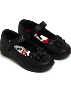 Character Black Minnie Mouse School Shoes