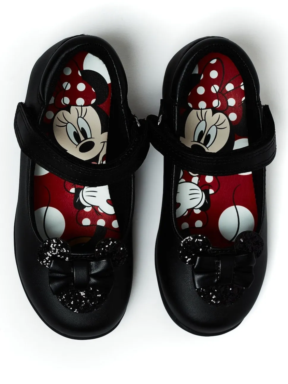 Character Black Minnie Mouse School Shoes