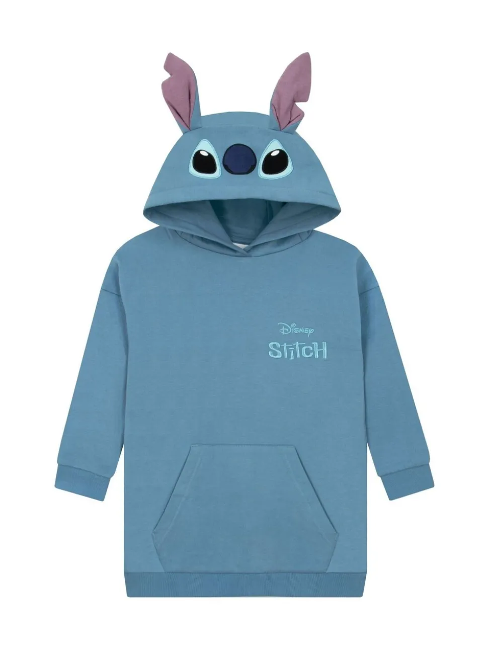 Character Blue Disney Lilo & Stitch Longline Hoodie