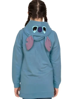 Character Blue Disney Lilo & Stitch Longline Hoodie