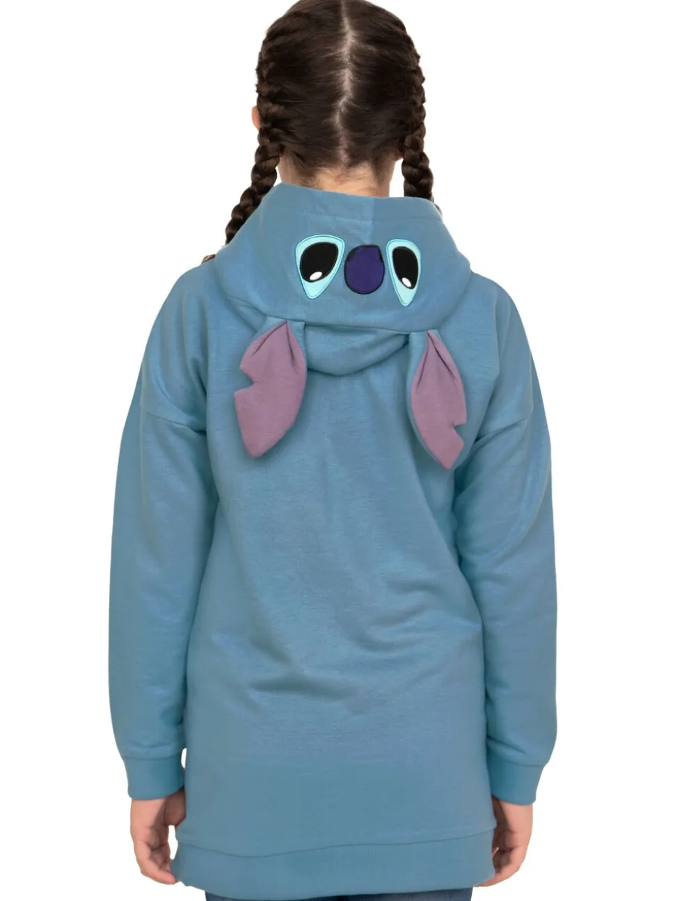 Character Blue Disney Lilo & Stitch Longline Hoodie