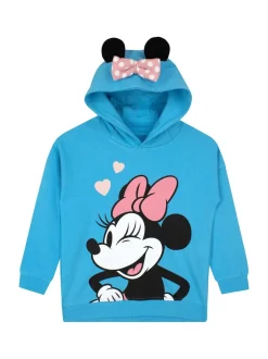 Character Blue Disney Minnie Mouse Hoodie With Bow