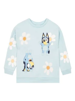 Character Blue Embroidered Daisy Sweatshirt