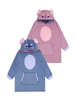 Character Blue Stitch & Angel Reversible Lounge Hoodie