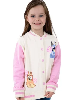Character Pink Bluey And Bingo Girls Bomber Jacket