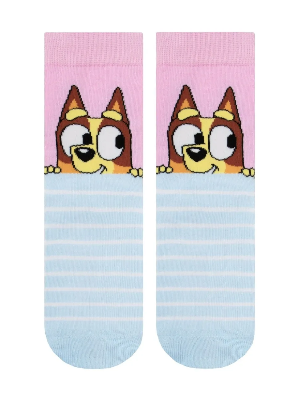 Character Pink Bluey And Bingo 3 Pack Ankle Socks