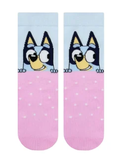 Character Pink Bluey And Bingo 3 Pack Ankle Socks