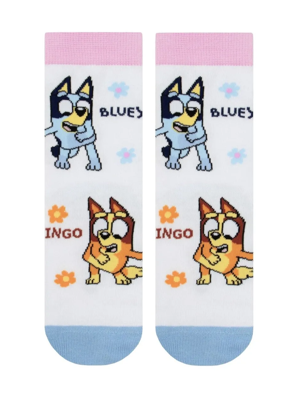 Character Pink Bluey And Bingo 3 Pack Ankle Socks
