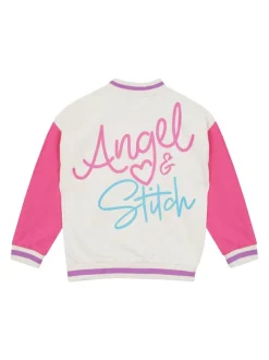 Character Pink 100% Cotton Disney Lilo And Stitch Varsity Jacket
