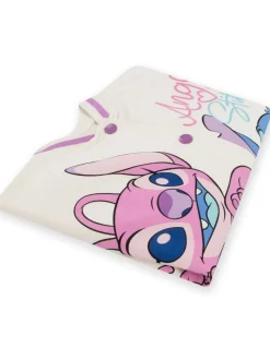 Character Pink 100% Cotton Disney Lilo And Stitch Varsity Jacket