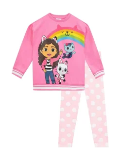Character Pink 100% Cotton Gabby's Dollhouse Sweatshirt and Leggings Set