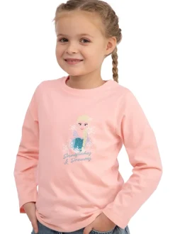 Character Pink Disney Frozen Elsa And Anna Long Sleeve T-Shirt