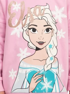 Character Pink Disney Frozen Hoodie Glitter Elsa