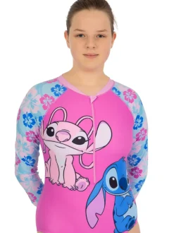 Character Pink Disney Lilo And Stitch & Angel Swimsuit