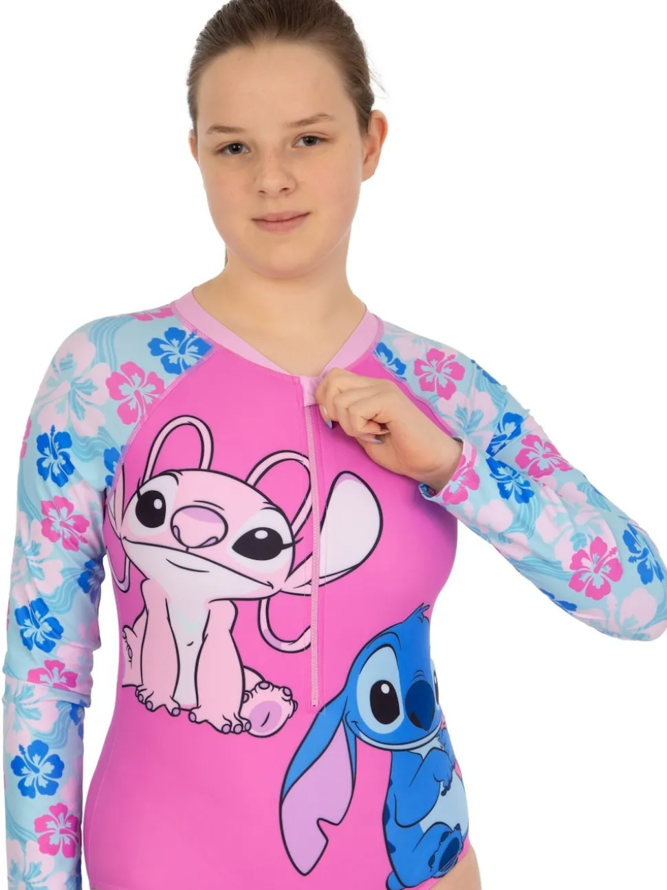 Character Pink Disney Lilo And Stitch & Angel Swimsuit