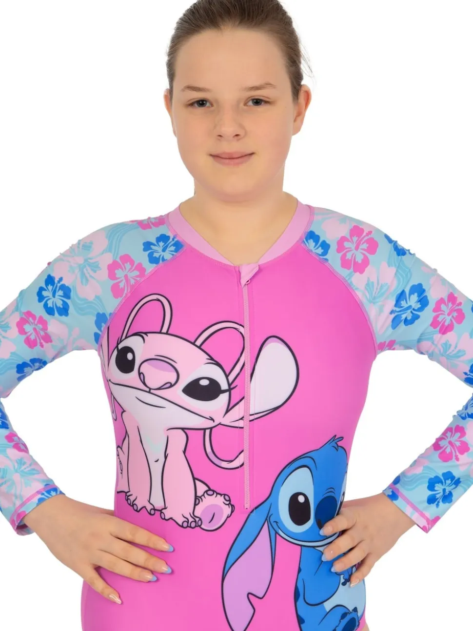 Character Pink Disney Lilo And Stitch & Angel Swimsuit