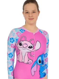 Character Pink Disney Lilo And Stitch & Angel Swimsuit